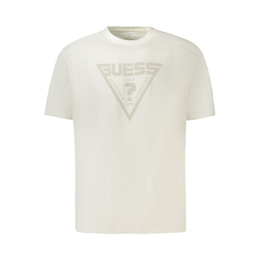Guess Jeans Men's White Cotton T-Shirt