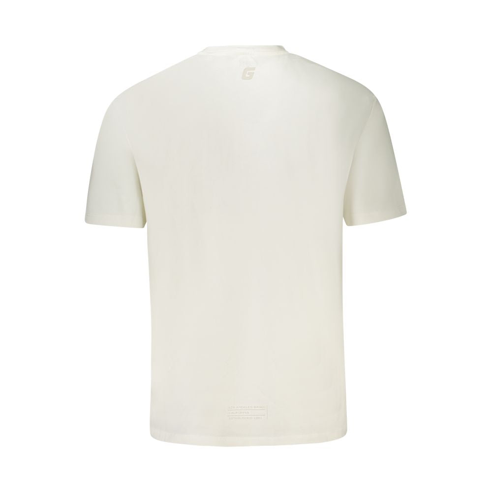 Guess Jeans Men's White Cotton T-Shirt