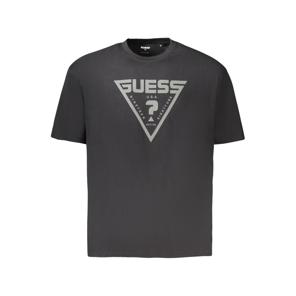 Guess Jeans Men's Black Cotton T-Shirt