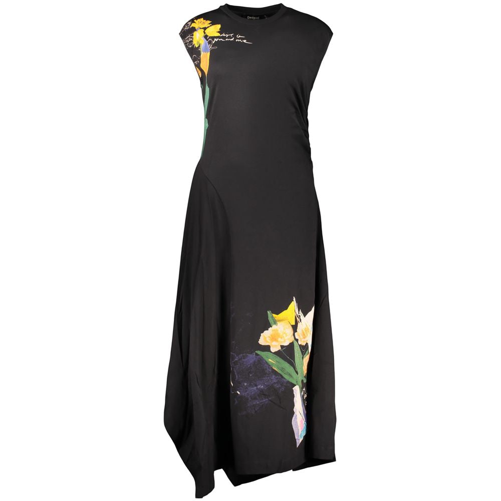 Desigual Schwarzes Baumwollkleid
