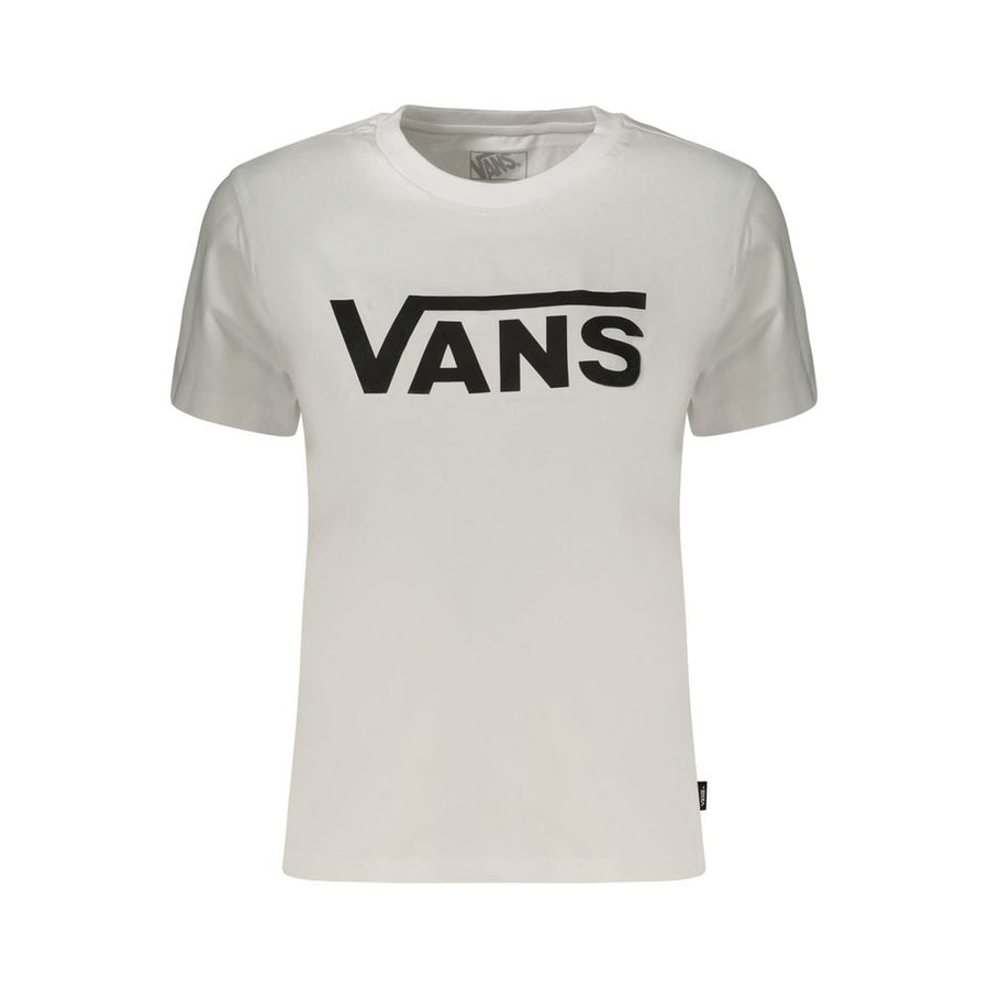Vans White Cotton T-Shirt for Women