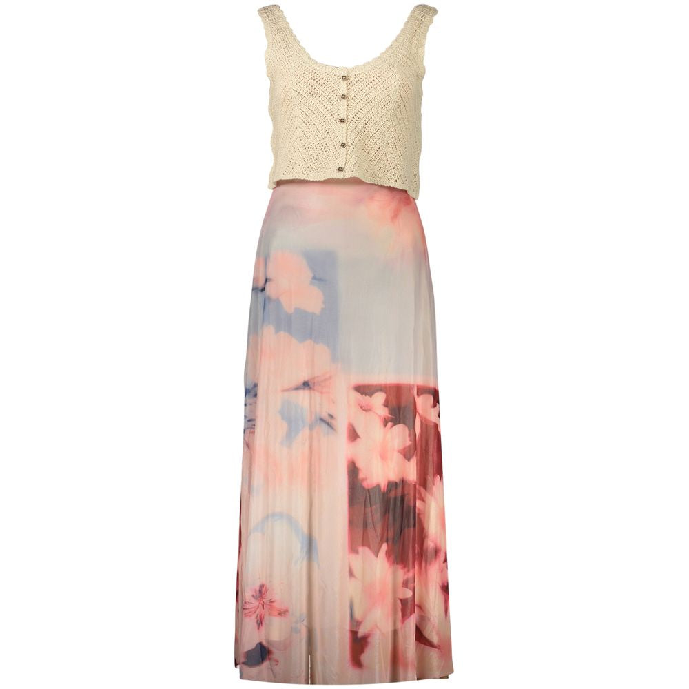 Desigual Pink Viscose Damenkleid