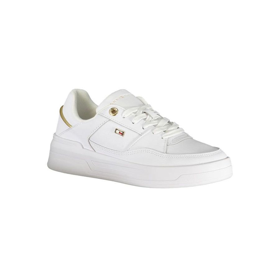 Tommy Hilfiger White Polyurethane Women's Sneaker