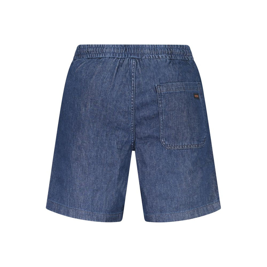 Hugo Boss Blaue Baumwoll-Bermudashorts