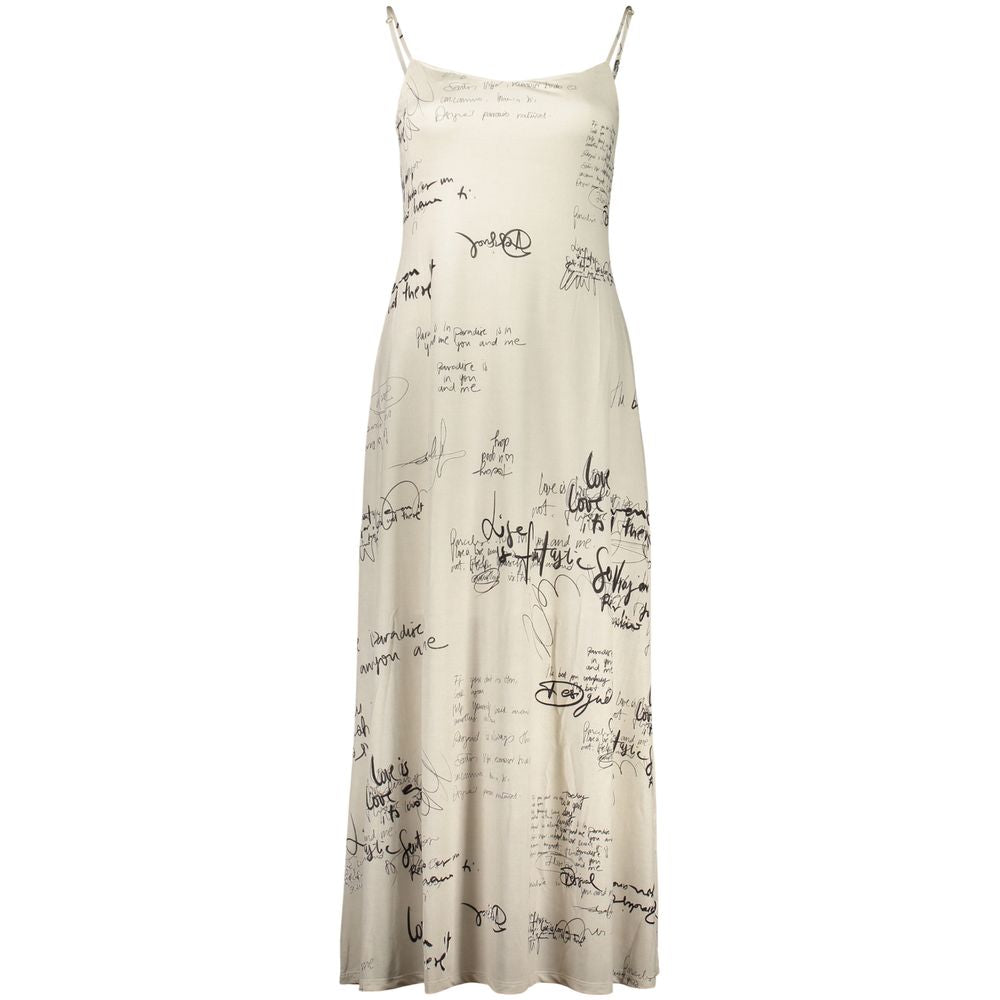Desigual Weißes Polyester Freizeitkleid