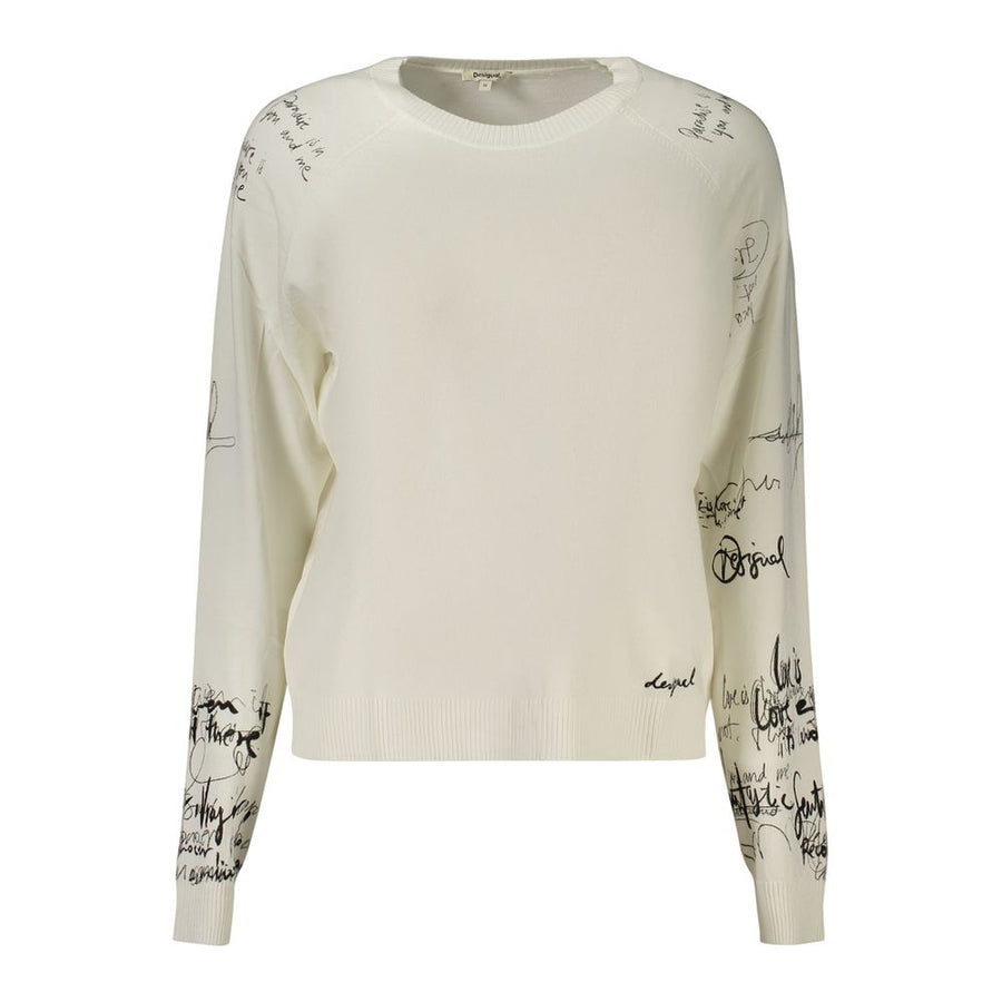 Desigual Weißer Sweatshirt aus Viskose