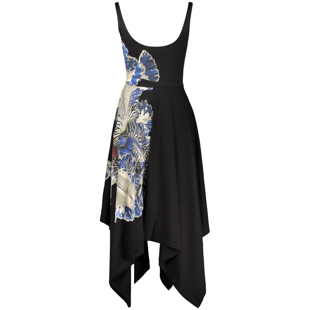 Desigual Schwarzes Baumwoll-Freizeitkleid