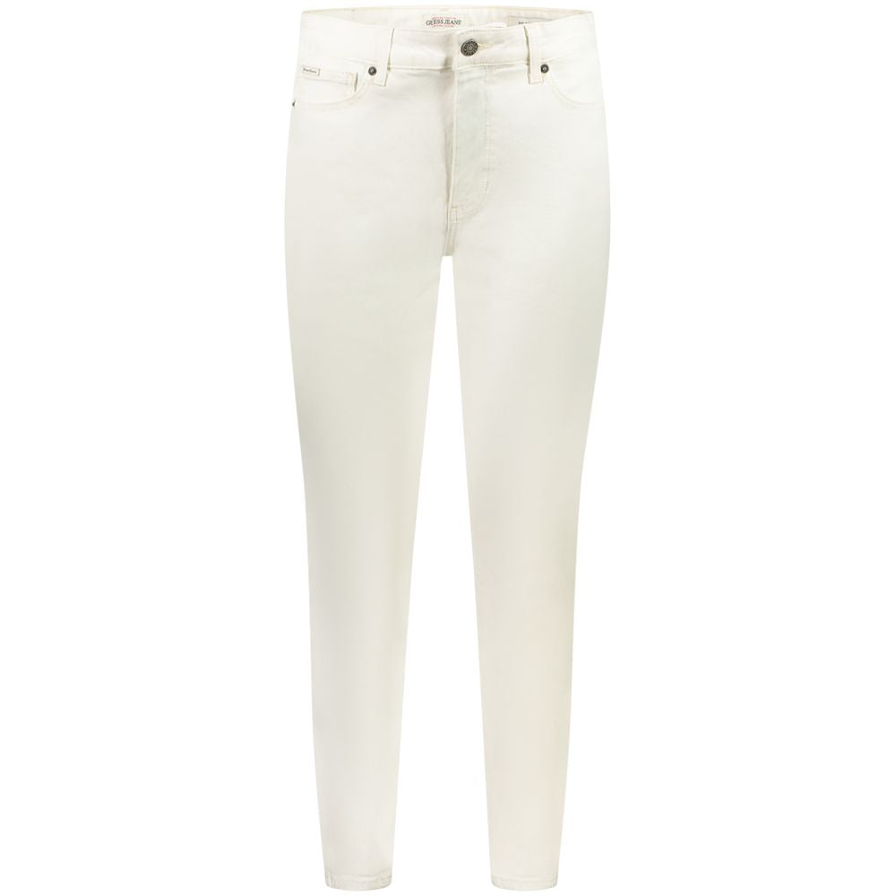 Guess Jeans Weiße Skinny Jeans aus Baumwolle