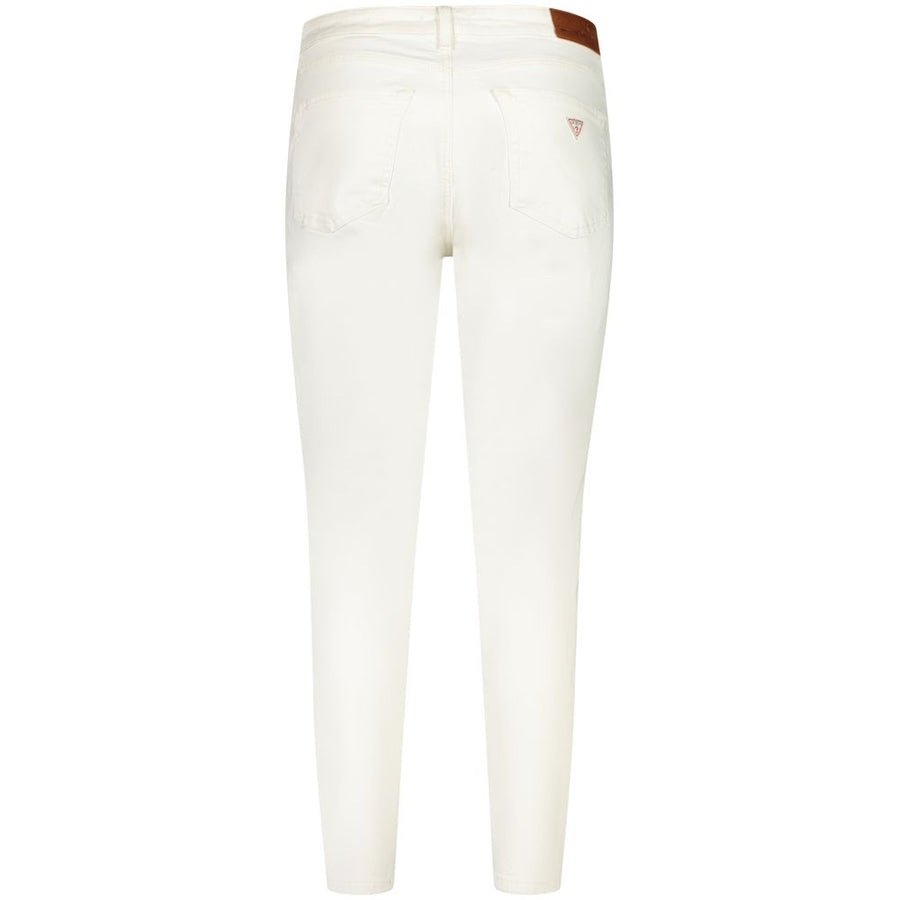 Guess Jeans Weiße Skinny Jeans aus Baumwolle
