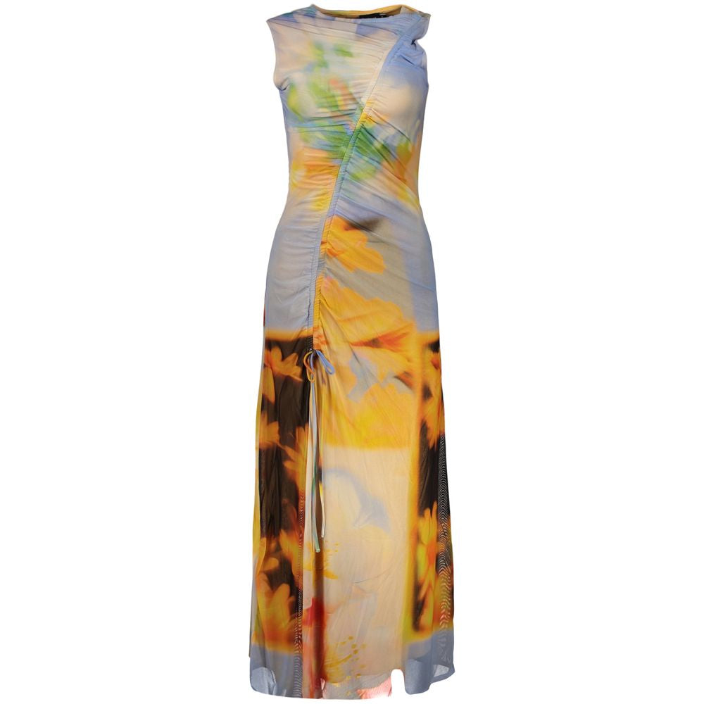 Desigual Blaues Elastan-Freizeitkleid