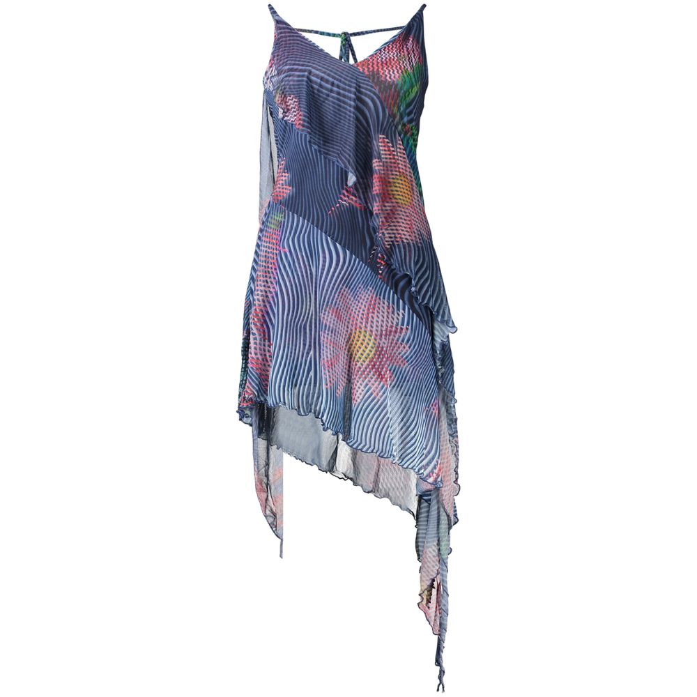 Desigual Blaues Freizeitkleid aus Polyester