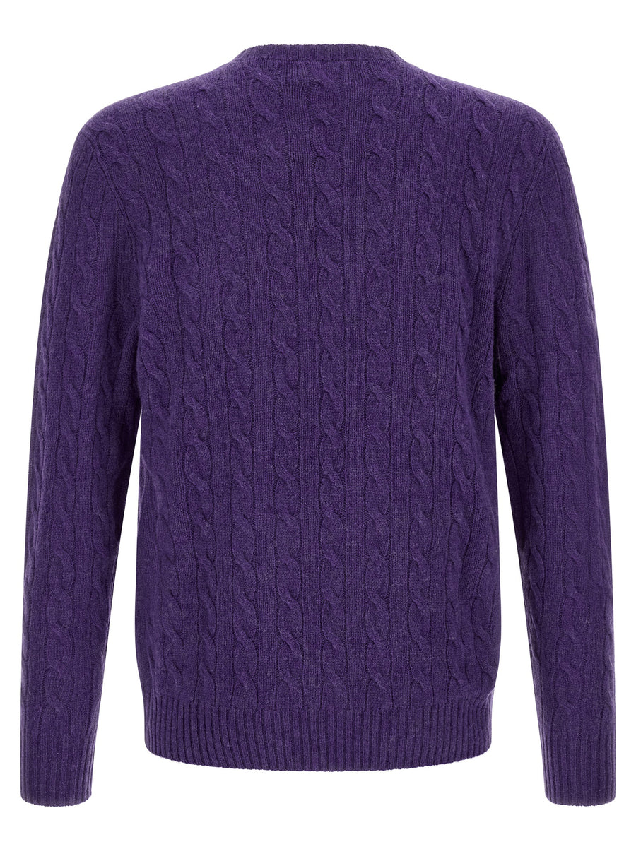 Polo Ralph Lauren Lilac Wool Cardigan