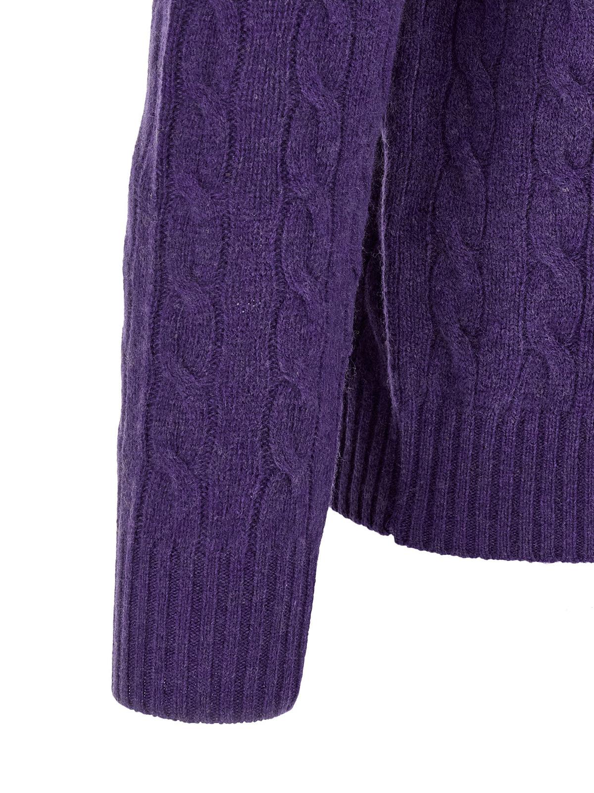 Polo Ralph Lauren Lilac Wool Cardigan