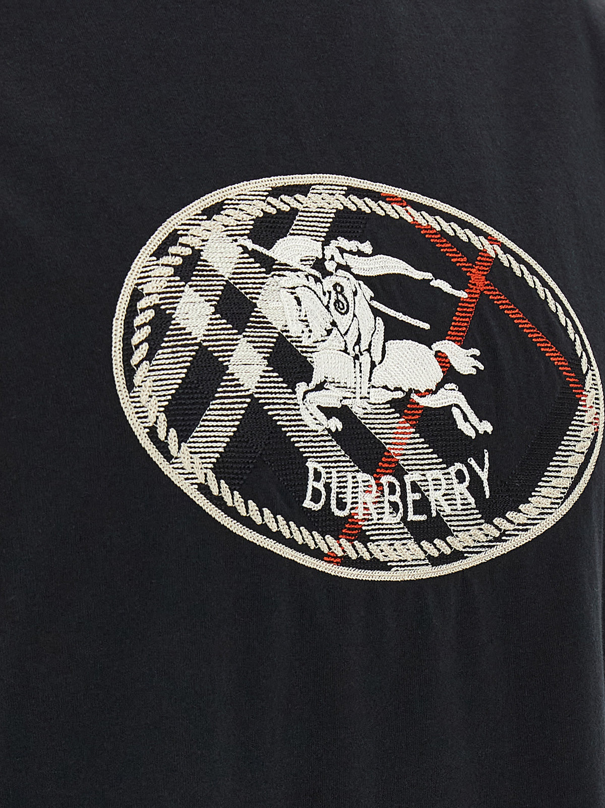 Burberry Schwarzes Baumwoll-T-Shirt
