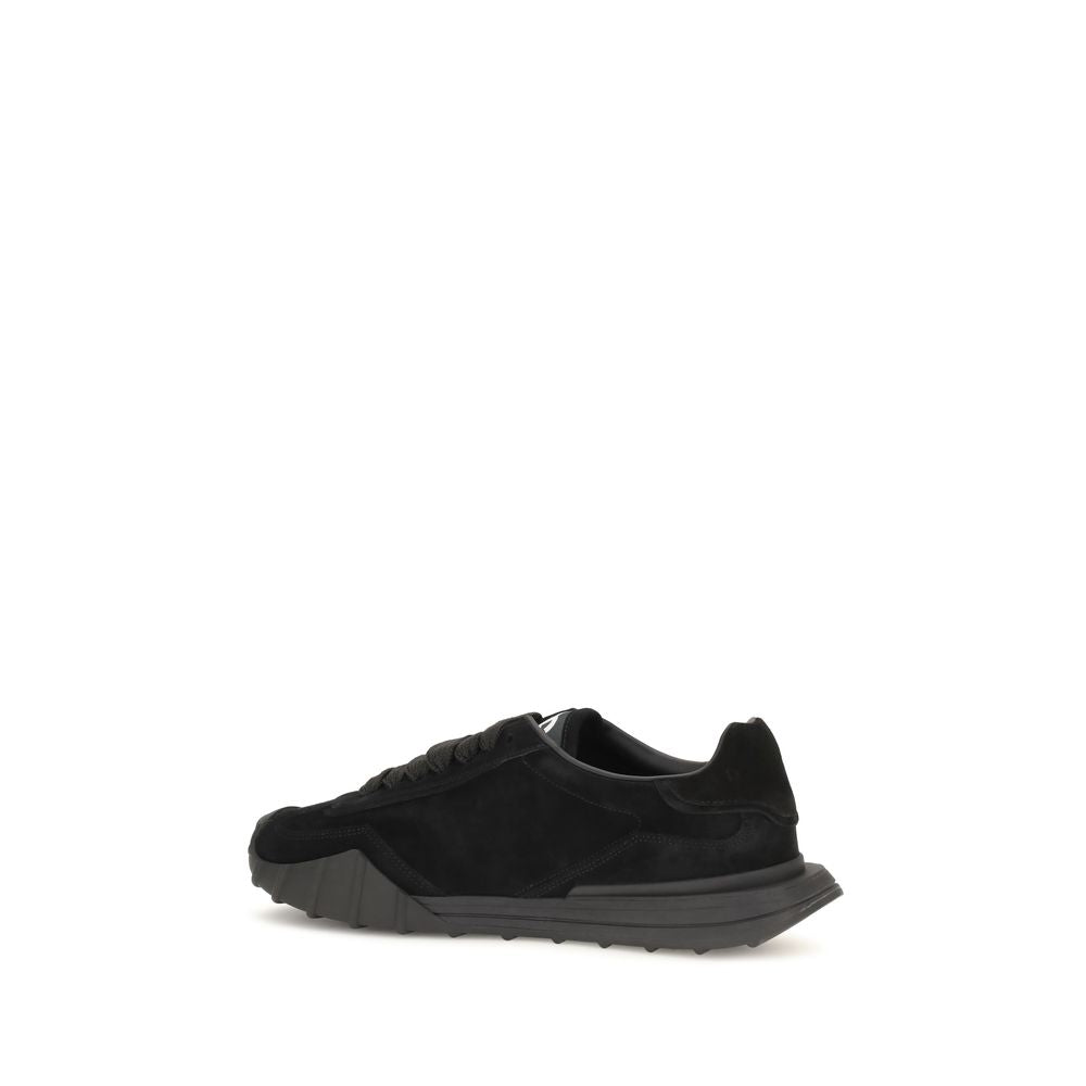 Dolce & Gabbana Black Bos Taurus Calfskin Sneakers