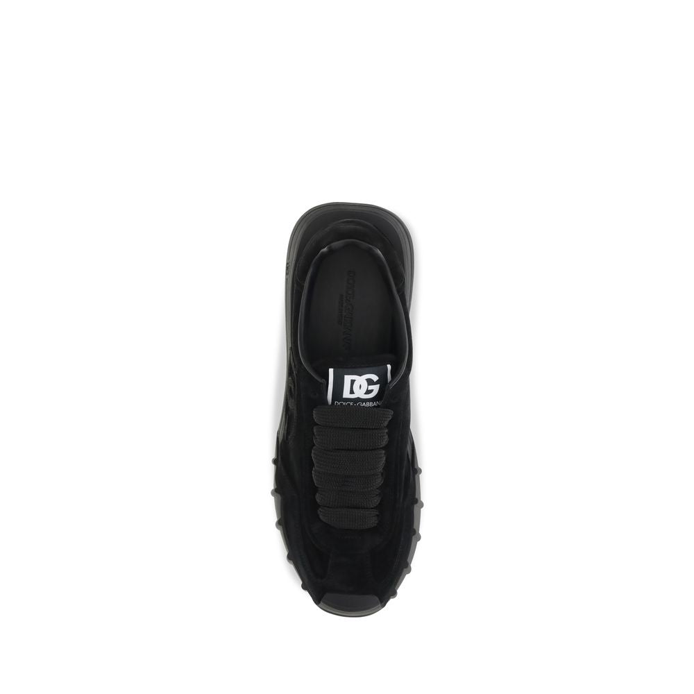 Dolce & Gabbana Black Bos Taurus Calfskin Sneakers