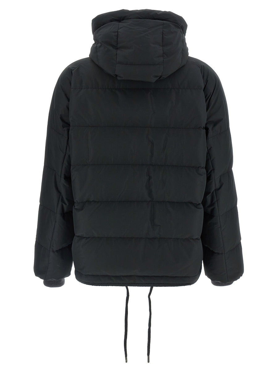 Brunello Cucinelli Schwarze Baumwoll-Shell-Jacke