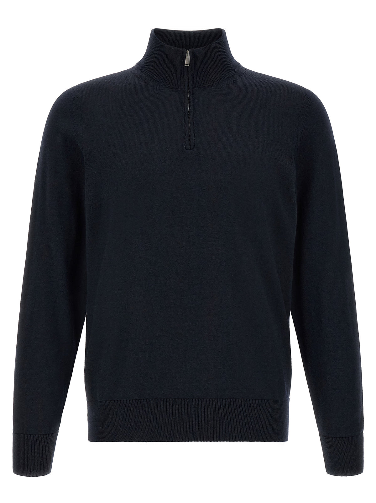 Hugo Boss Blauer Cardigan aus Schurwolle