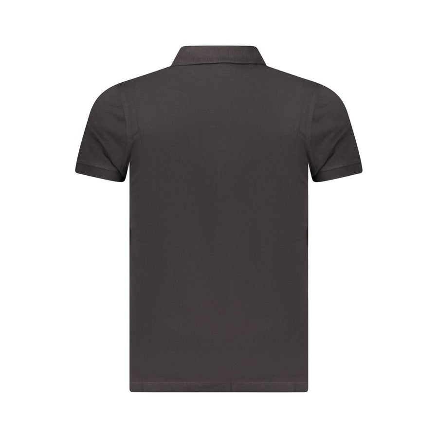 Tommy Hilfiger Men's Black Cotton Polo Shirt