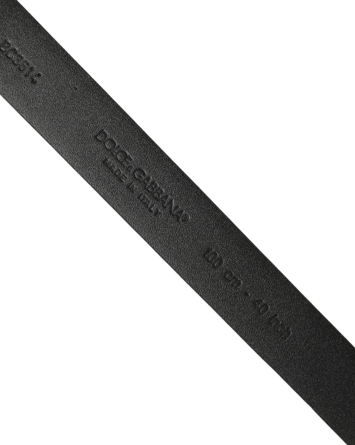 Dolce & Gabbana blue calfskin belt with silver-tone buckle