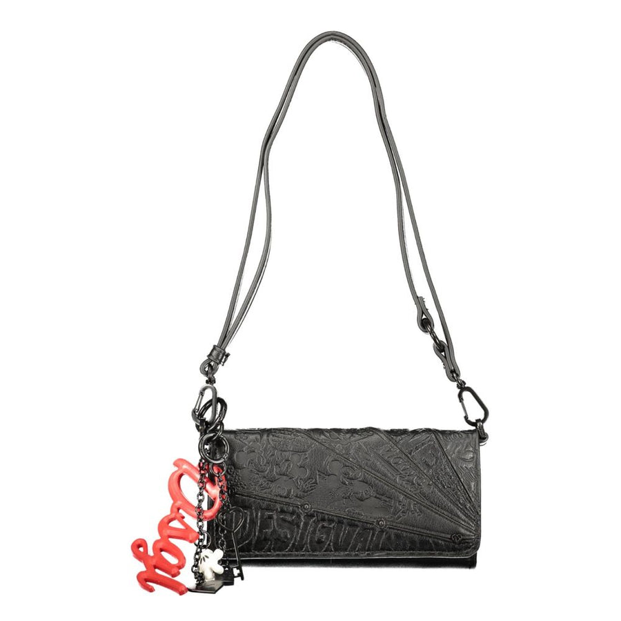 Desigual Schwarze Damen Geldbörse aus Polyurethan