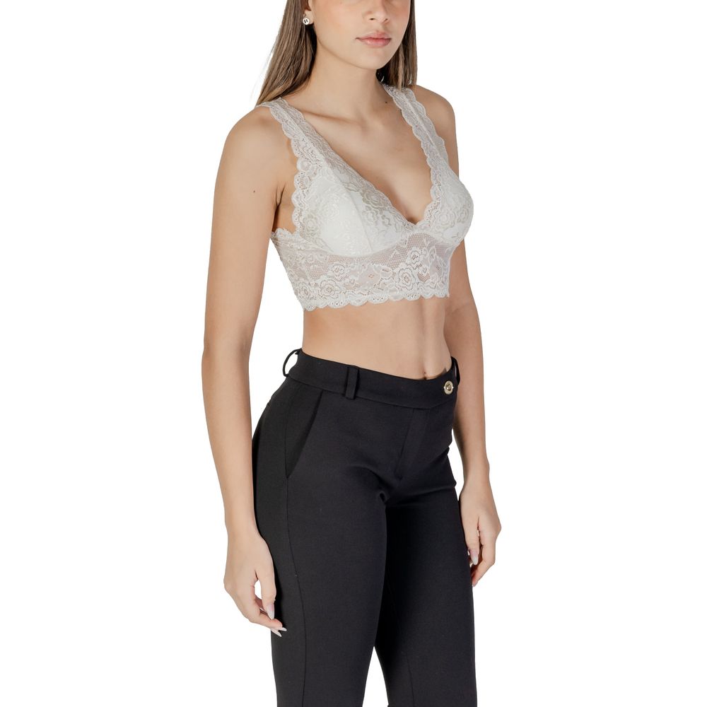 Only Weißer BH aus Polyester