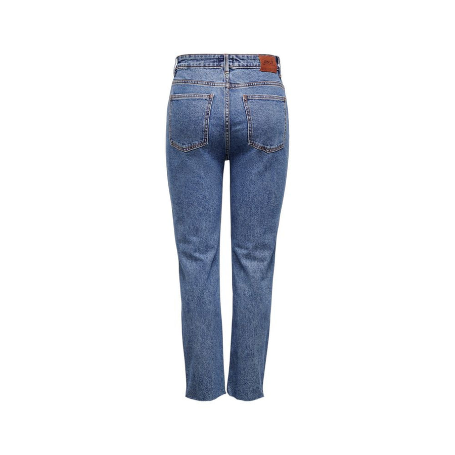 Only Blaue Baumwoll-Mom-Jeans