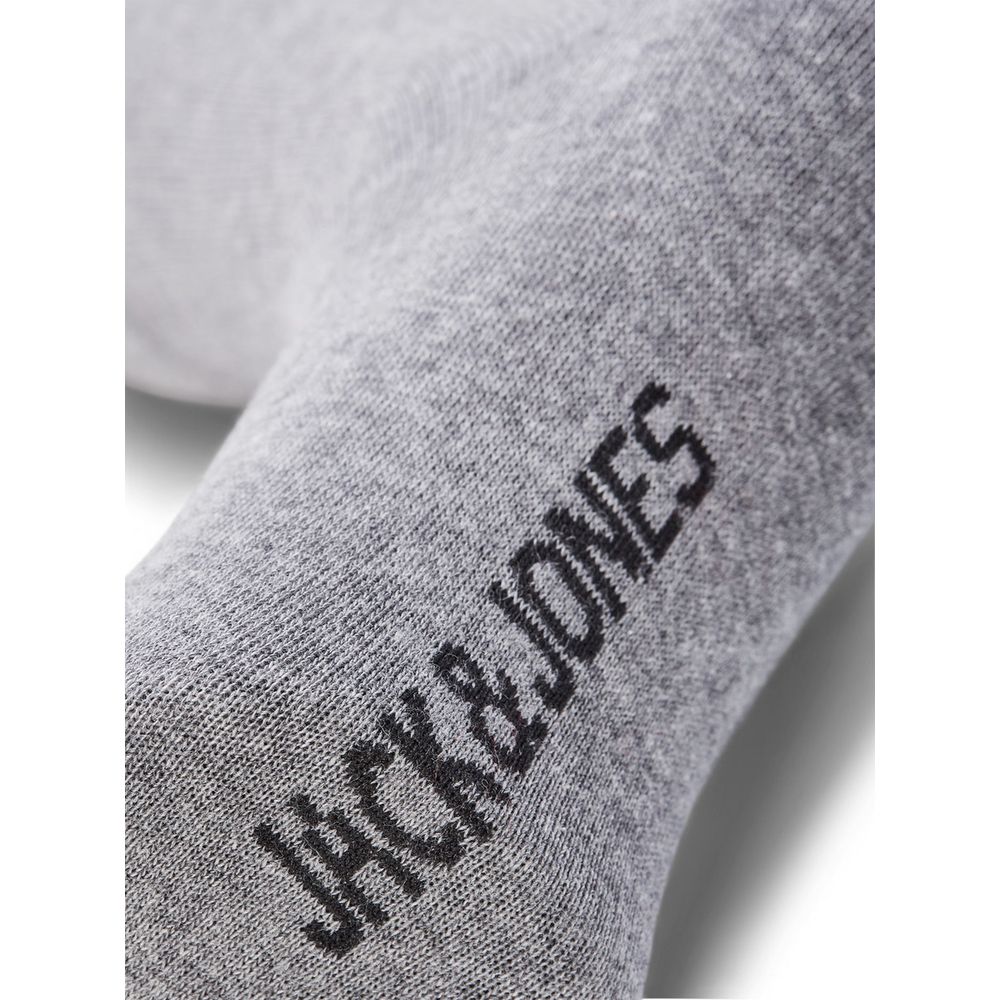 Jack Jones Graue Baumwollsocken