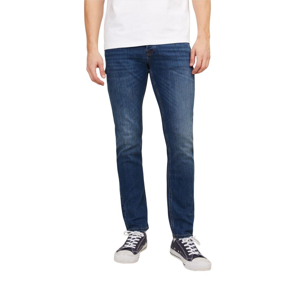 Jack Jones Blaue Baumwoll-Skinny-Jeans