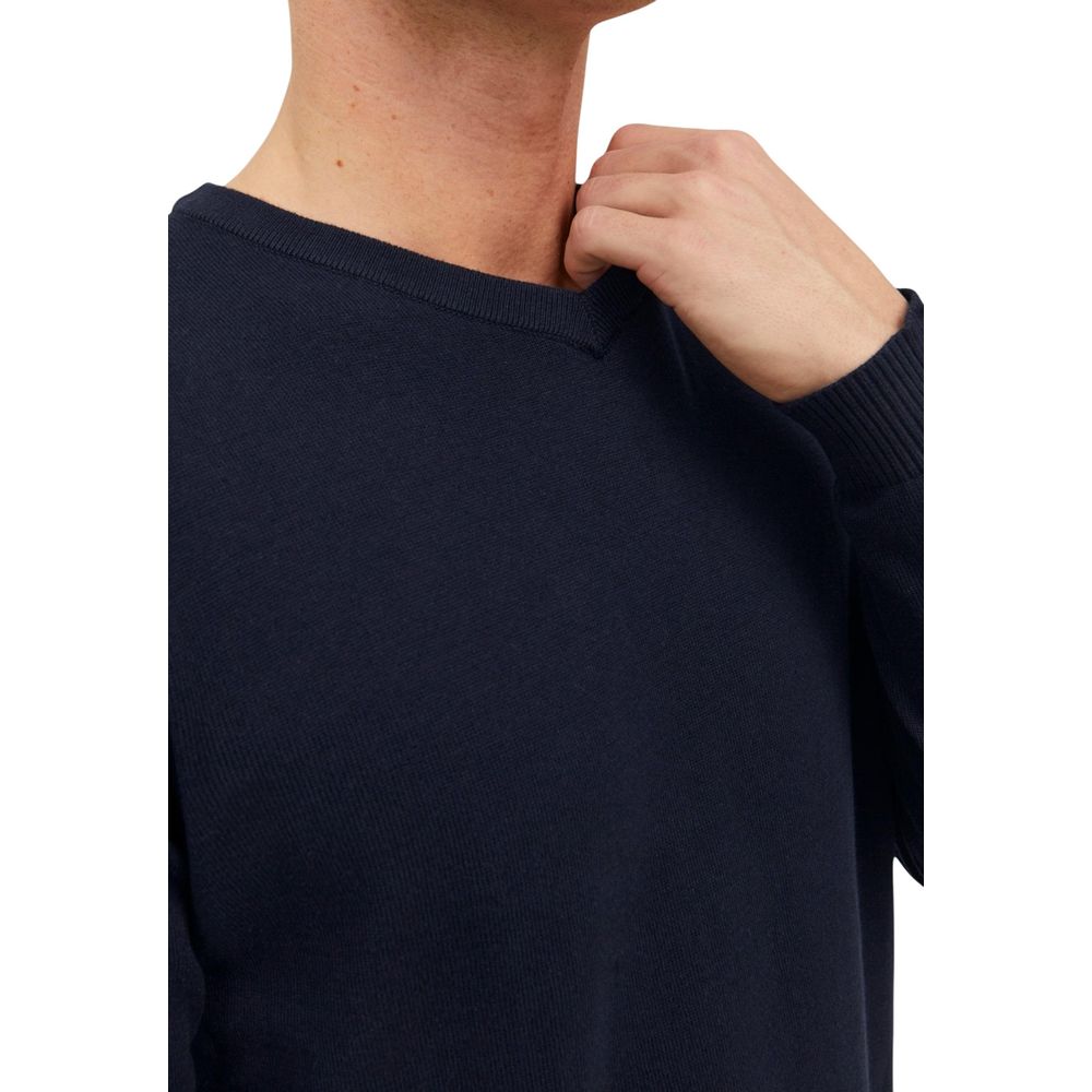 Jack Jones Blauer Baumwoll-Sweatshirt