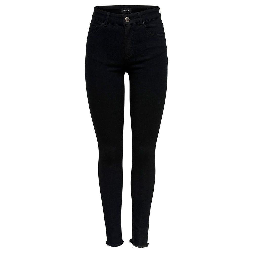 Only Schwarze Skinny Jeans aus Baumwolle
