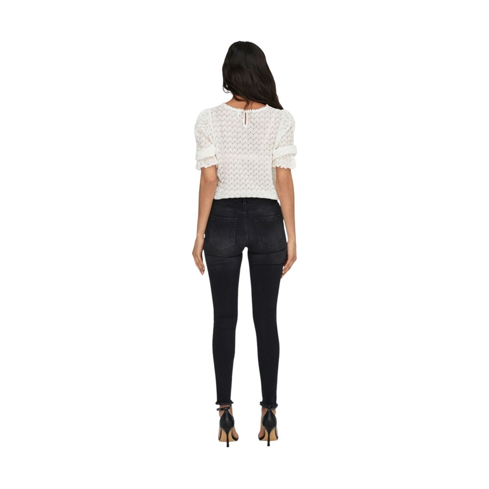 Only Schwarze Skinny Jeans aus Baumwolle