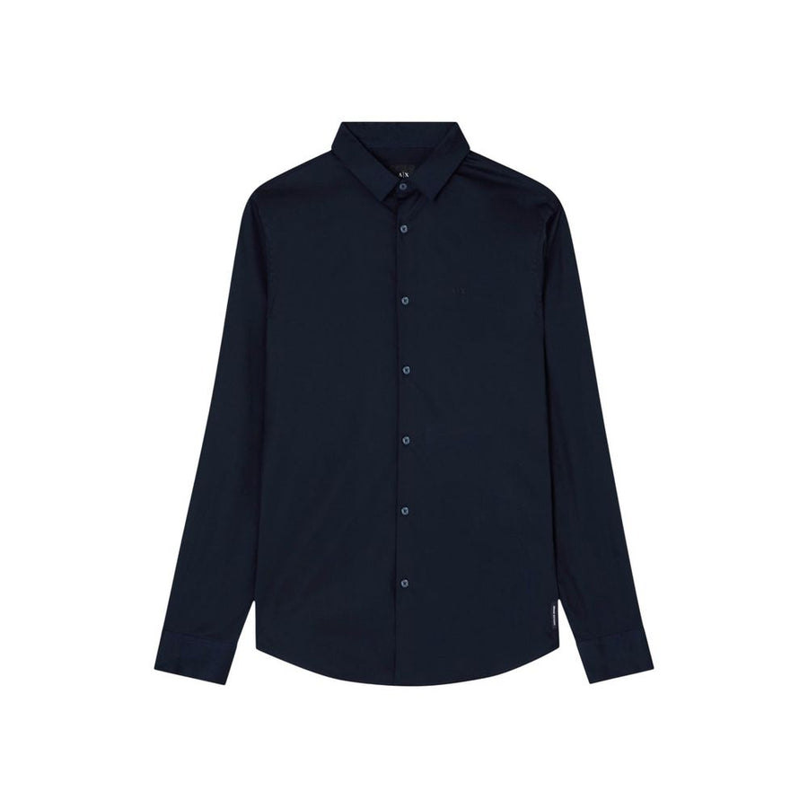 Armani Exchange Blaues Baumwollhemd