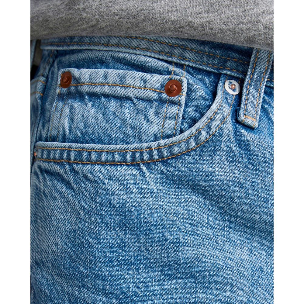 Jack Jones Blaue Baumwolljeans im Relaxed Fit