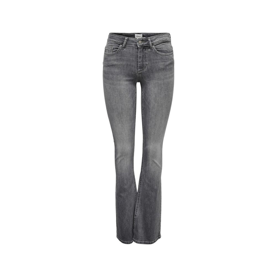 Only Graue Skinny Jeans aus Baumwolle
