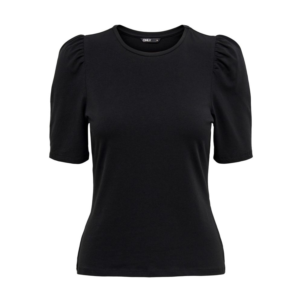Only Schwarzes Baumwoll-T-Shirt
