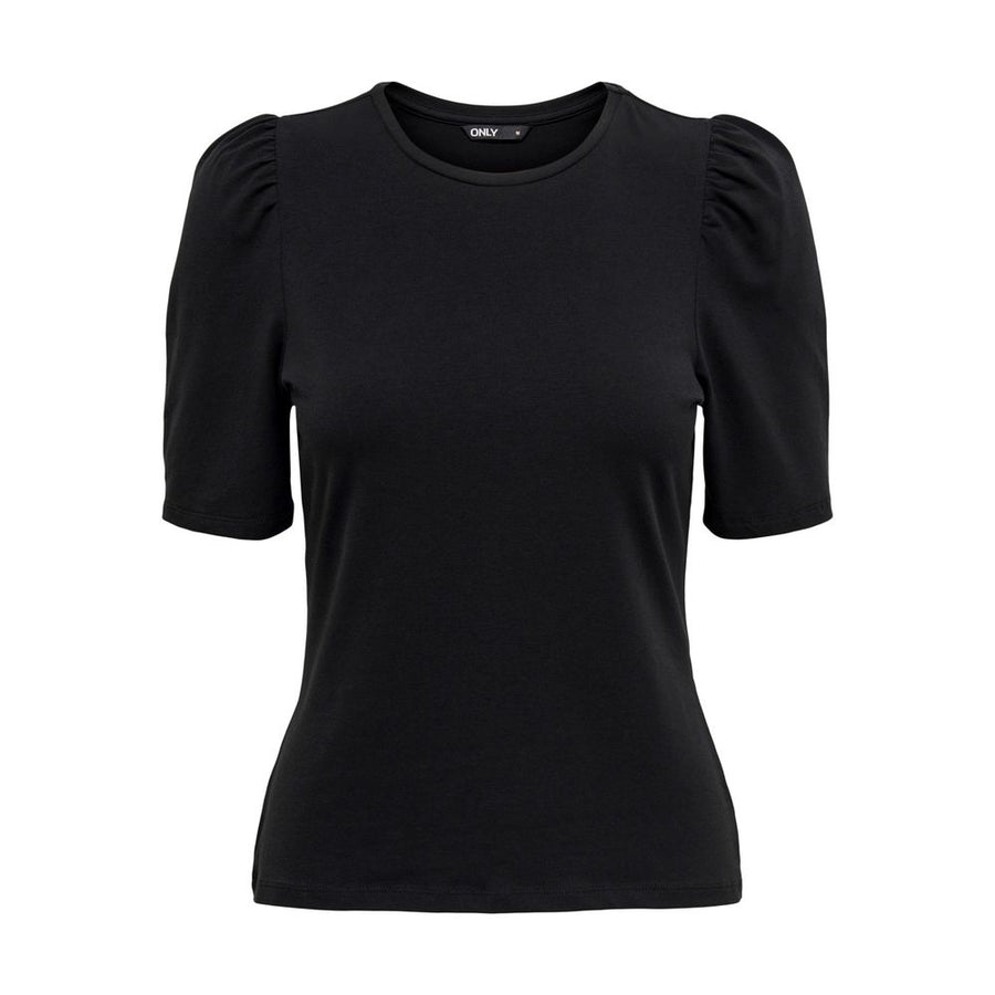 Only Schwarzes Baumwoll-T-Shirt
