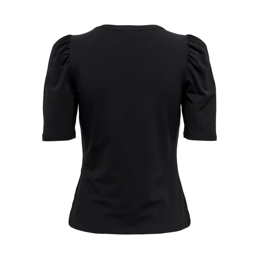 Only Schwarzes Baumwoll-T-Shirt
