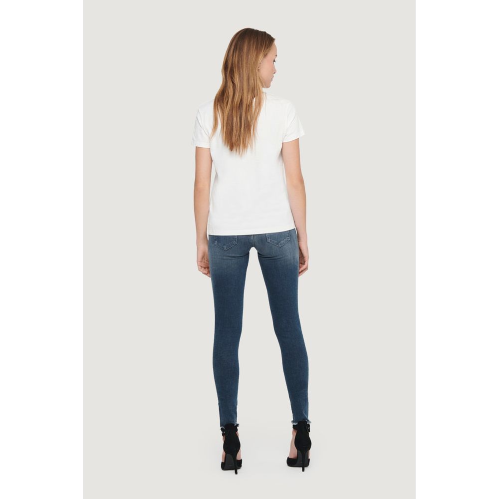 Only Blaue Baumwoll-Skinny-Jeans