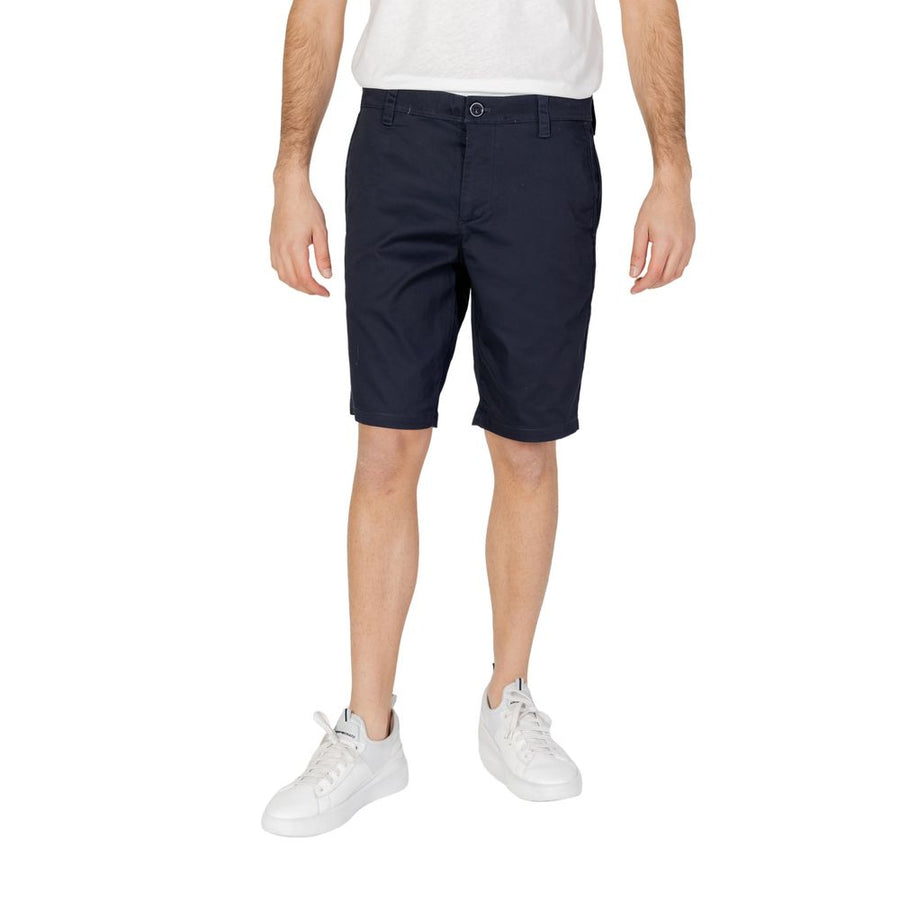 Armani Exchange Blaue Baumwoll-Bermudashorts