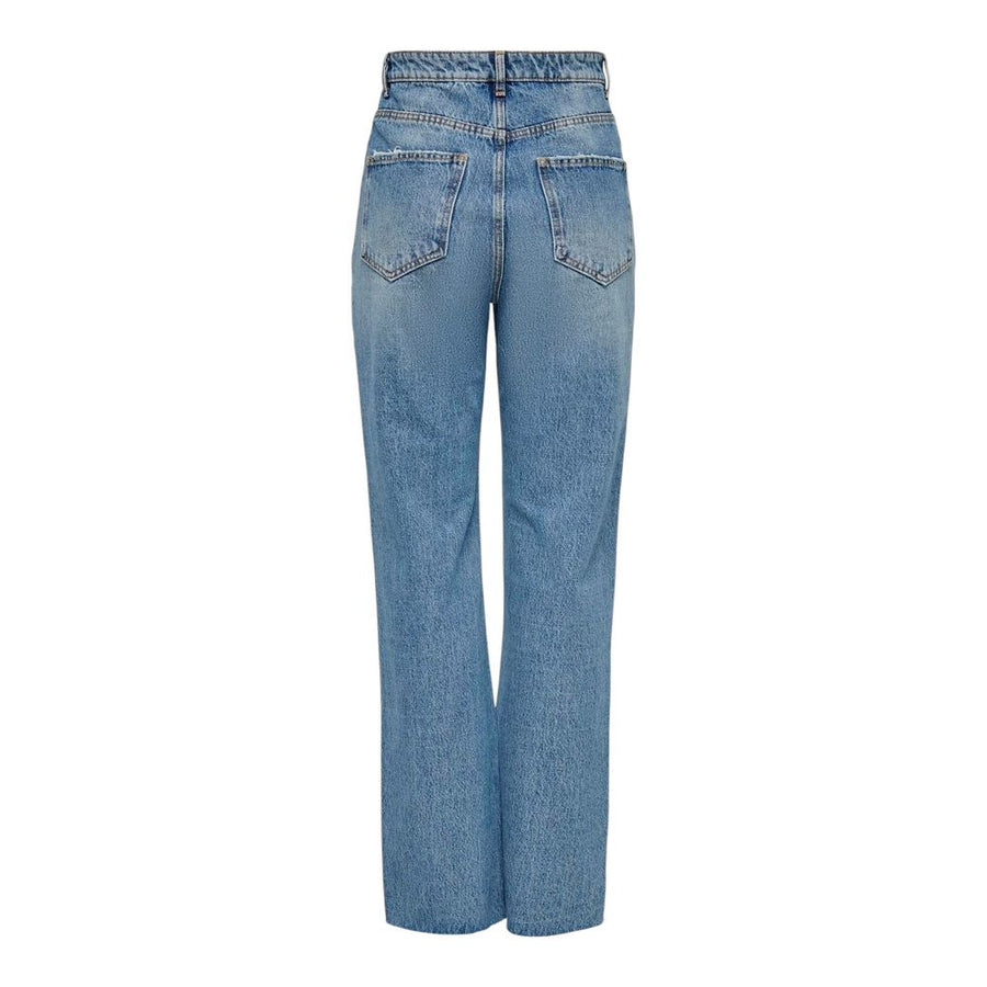 Only Hellblaue Baumwolljeans im Relaxed Fit