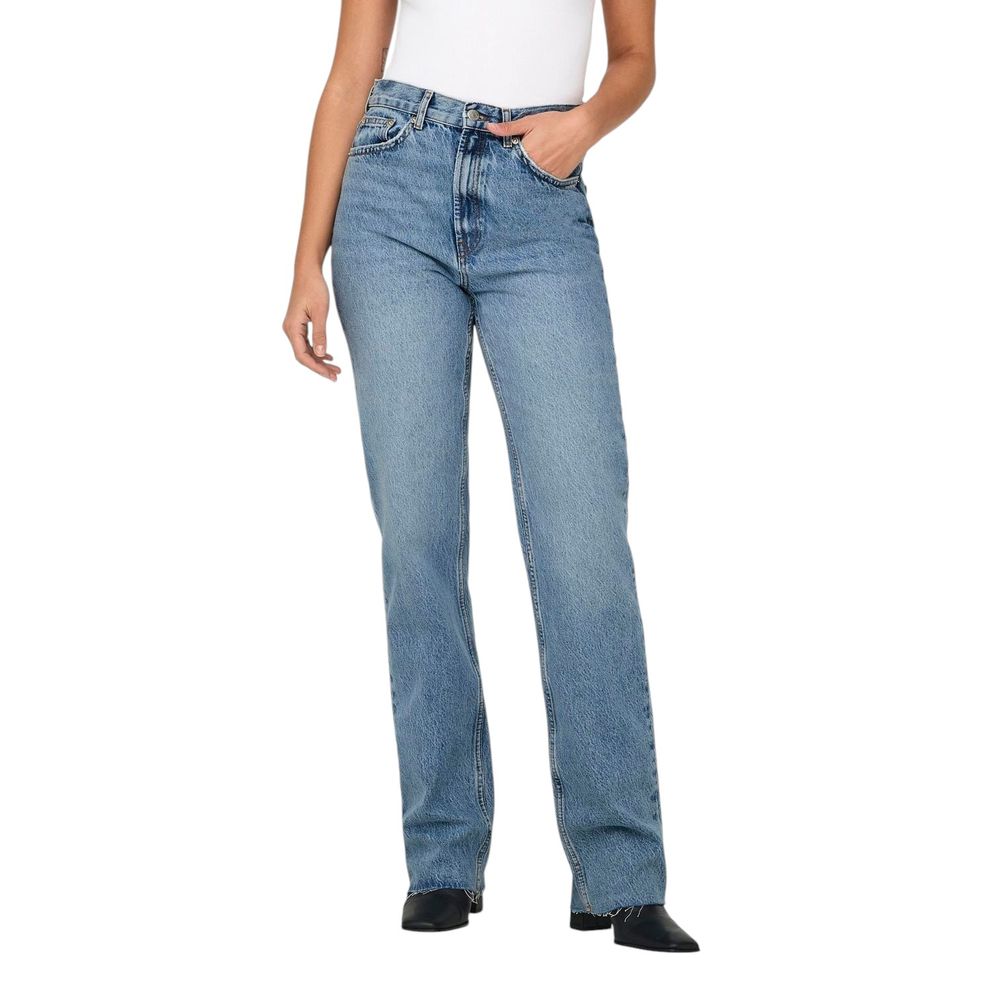 Only Light Blue Relaxed Fit Cotton Jeans