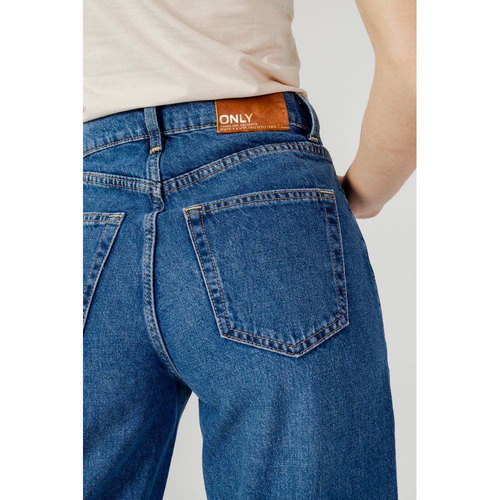 Only Blue Relaxed Fit Cotton Jeans