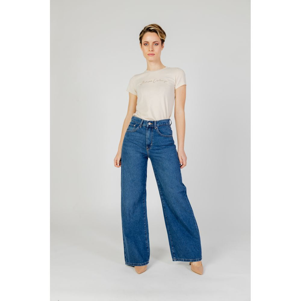 Only Blue Relaxed Fit Cotton Jeans