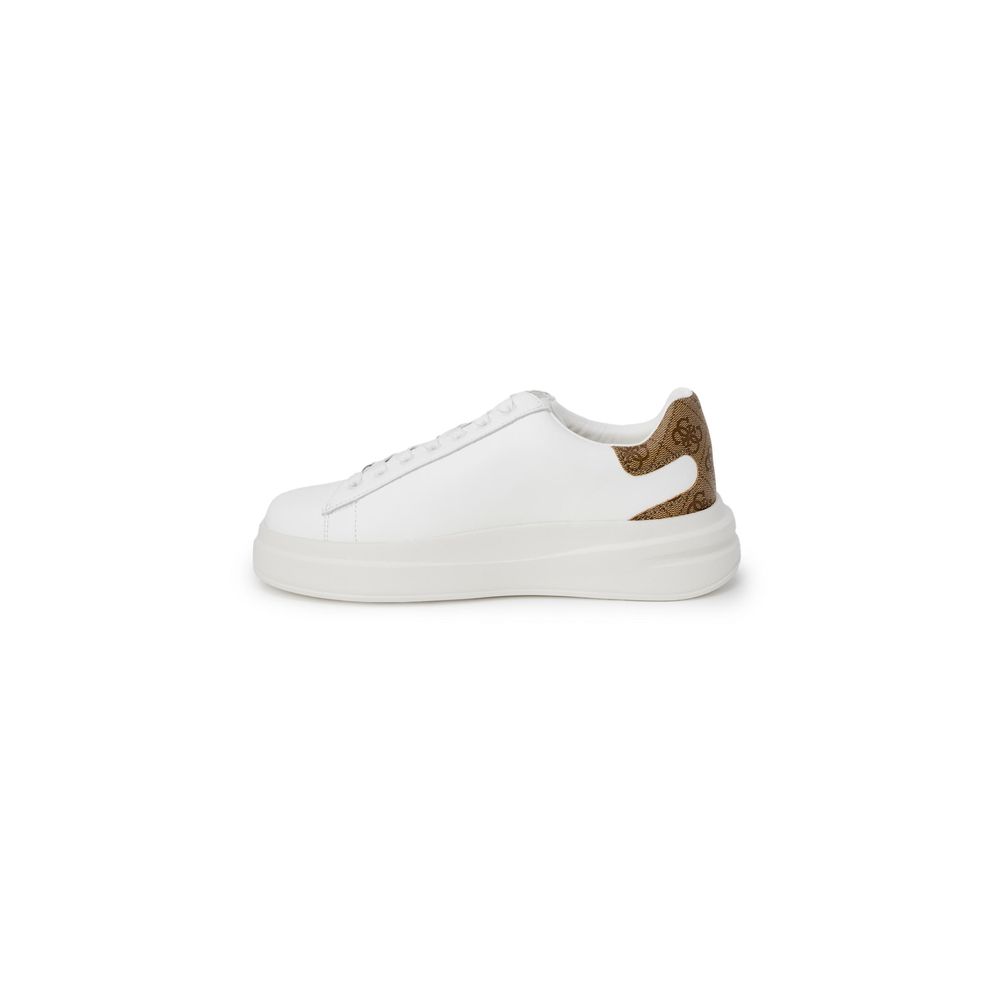 Guess white low-top polyethylene sneakers