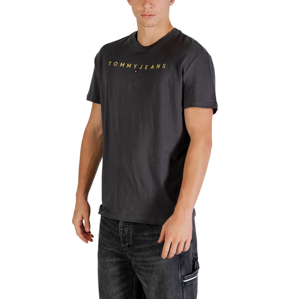 Tommy Hilfiger Jeans Graues T-Shirt aus recycelter Baumwolle