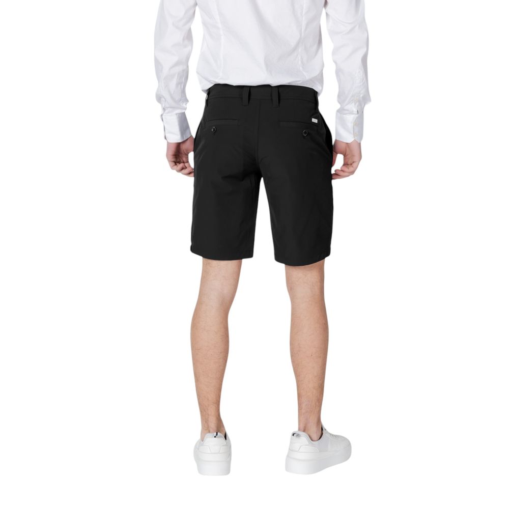 Armani Exchange Schwarze Polyamid-Bermudashorts
