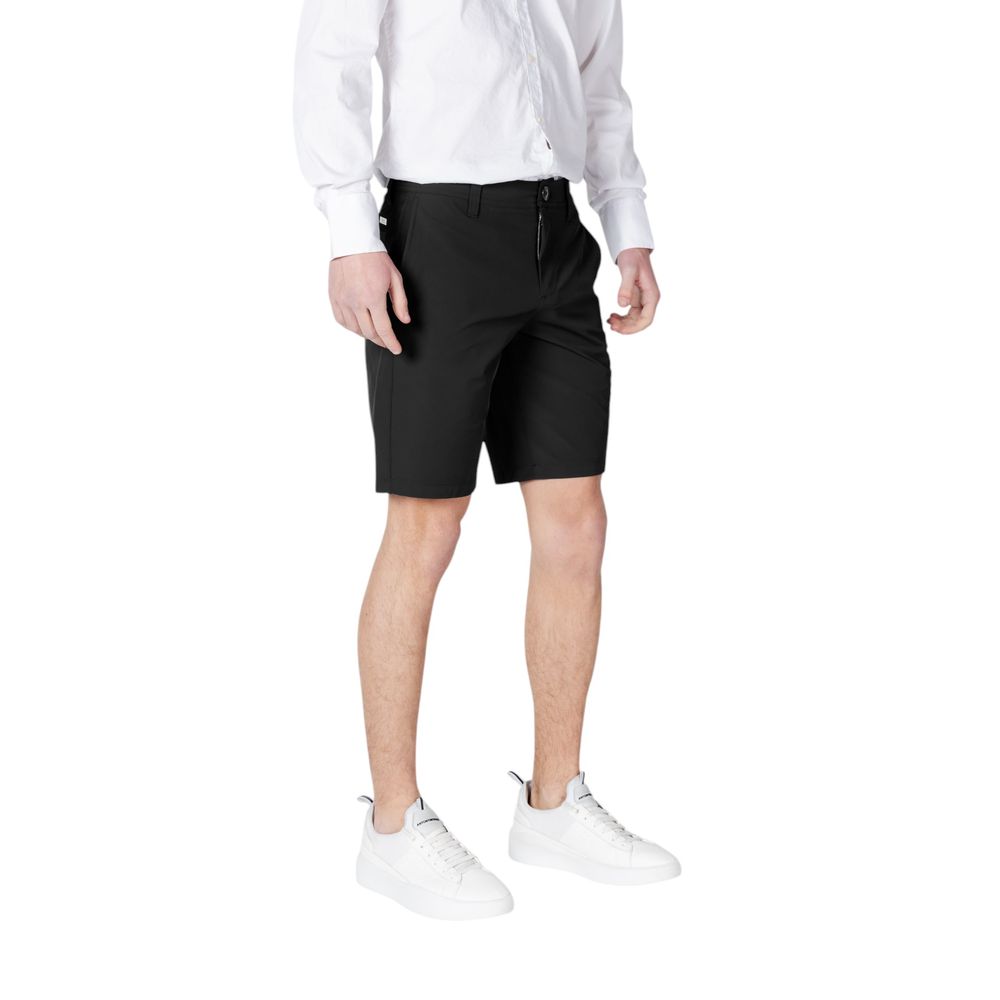 Armani Exchange Schwarze Polyamid-Bermudashorts