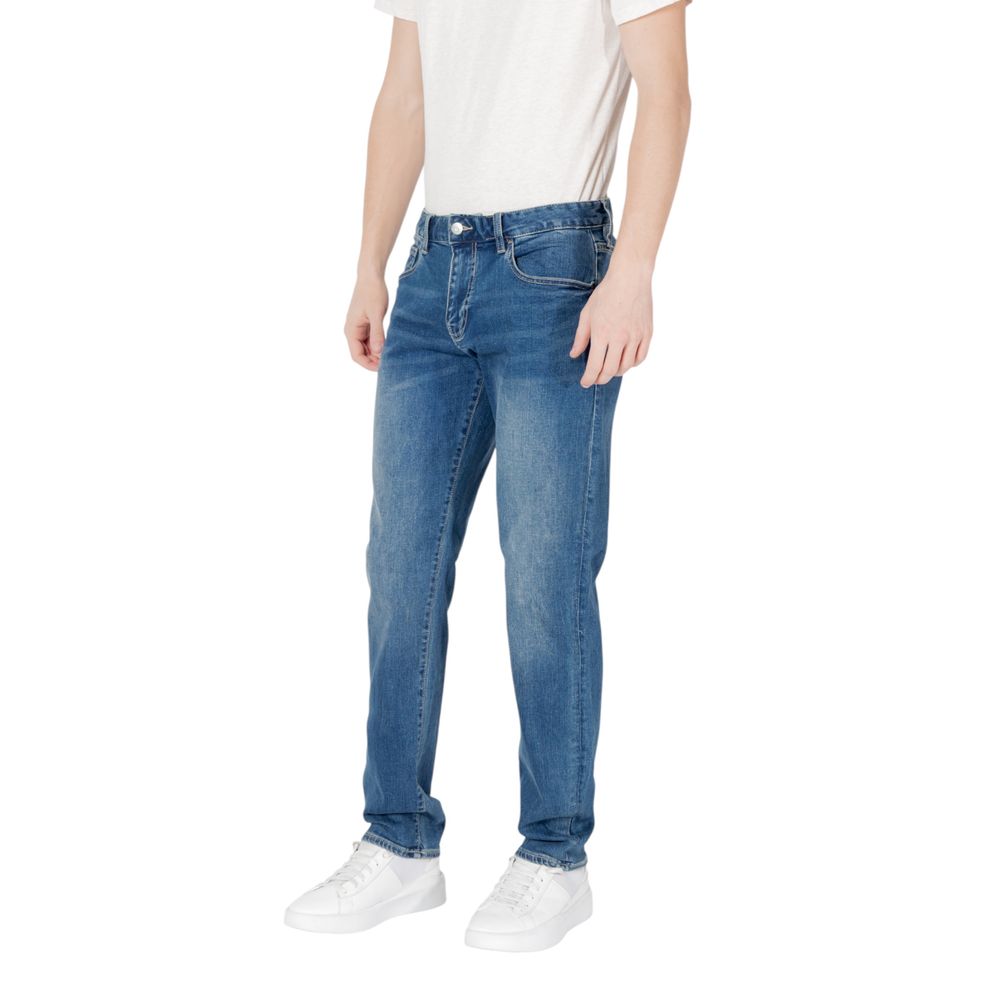 Armani Exchange Blaue Baumwoll-Skinny-Jeans