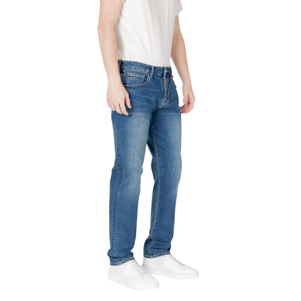Armani Exchange Blaue Baumwoll-Skinny-Jeans